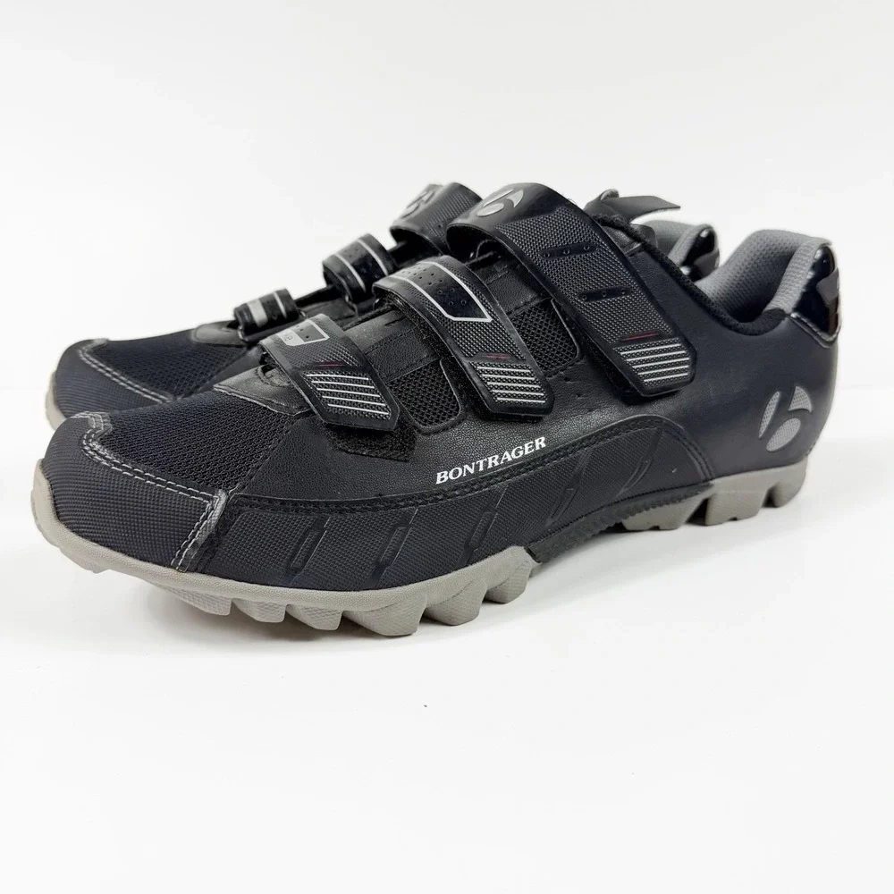 Bontrager Evoke Mountain Bike Shoes Mens Size 45/12 Black SPD Cleats MTB Cycling
